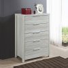 Tallboy with 5 Storage Drawers Natural Wood like MDF