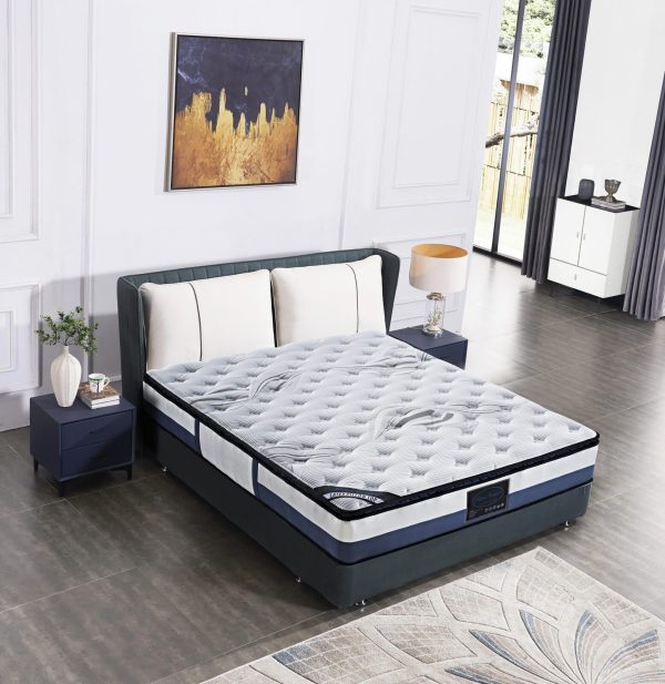 Augusta Mattress Latex Pillow Top Pocket Spring Foam Medium Firm Bed