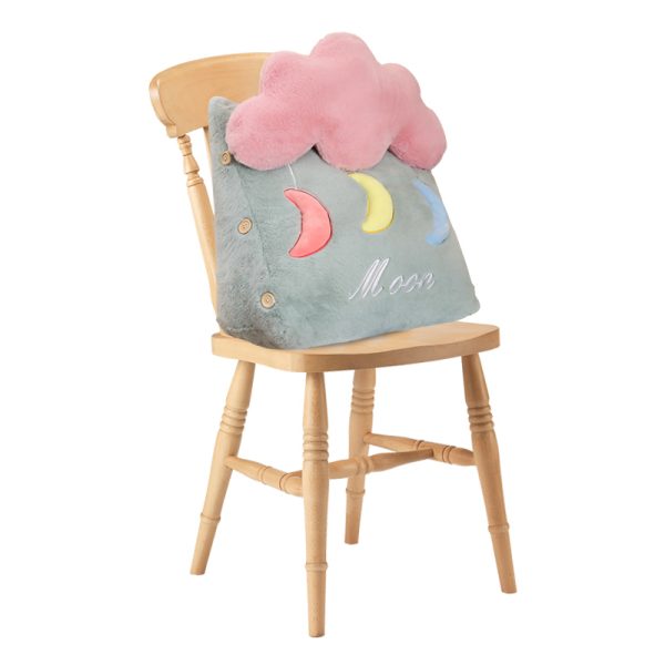Cloud Cushion Soft Leaning Lumbar Wedge Pillow Bedside Plush Home Decor