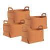 Coffee Foldable Felt Storage Portable Collapsible Bag Home Office Foldable Organiser with Carry Handles