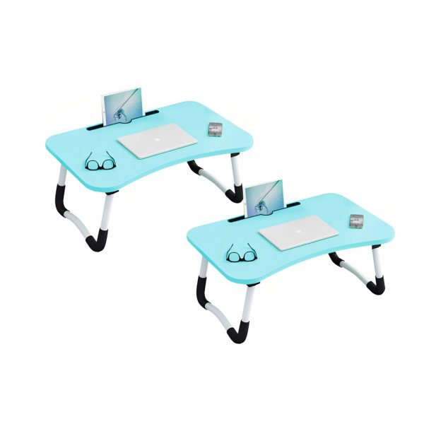 Portable Bed Table Adjustable Foldable Bed Sofa Study Table Laptop Mini Desk with Notebook Stand Card Slot Holder Home Decor
