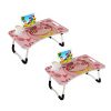 Portable Bed Table Adjustable Foldable Bed Sofa Study Table Laptop Mini Desk with Drawer and Cup Slot Home Decor