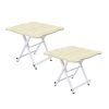 Minimalist Cat Ear Folding Table Indoor Outdoor Portable Stall Desk Home Decor