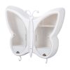 Butterfly Shape Wall-Mounted Makeup Organiser Dustproof Waterproof Bathroom Storage Box Home Decor