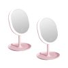 20cm Rechargeable LED Light Makeup Mirror Magnification Tabletop Vanity Home Decor