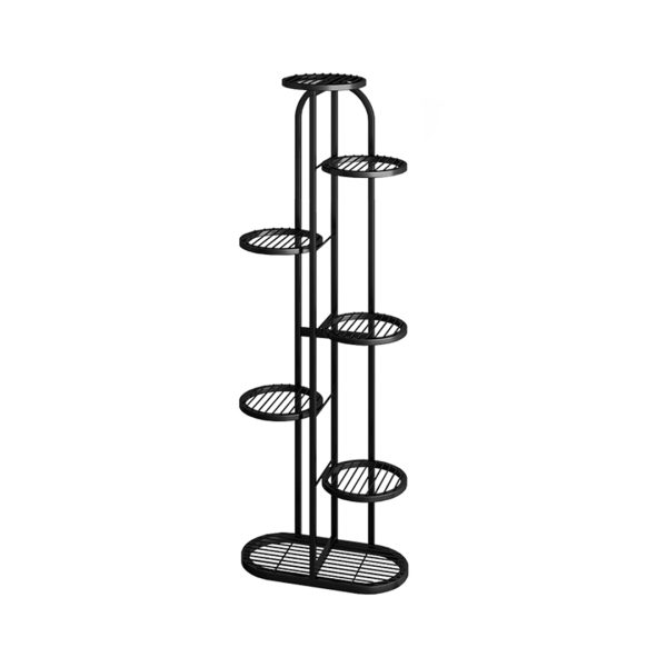 Round Metal Plant Rack Flowerpot Storage Display Stand Holder Home Garden Decor