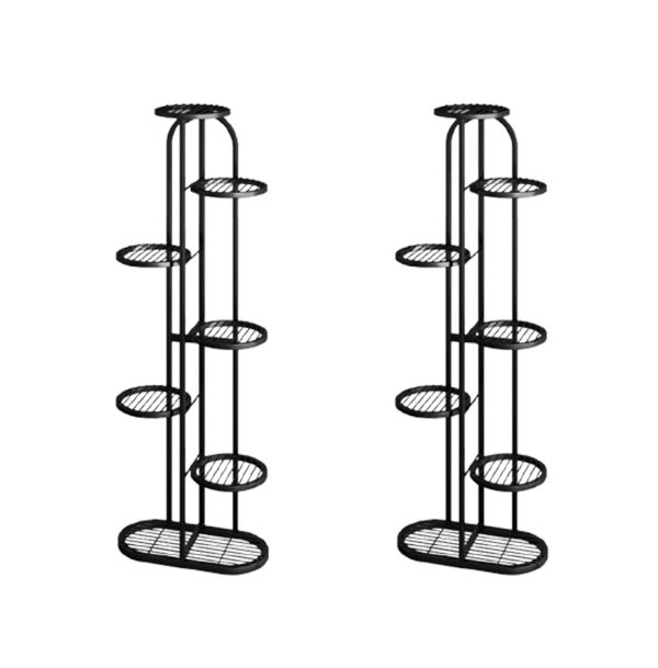 Round Metal Plant Rack Flowerpot Storage Display Stand Holder Home Garden Decor