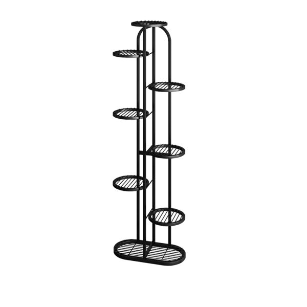 Round Metal Plant Rack Flowerpot Storage Display Stand Holder Home Garden Decor