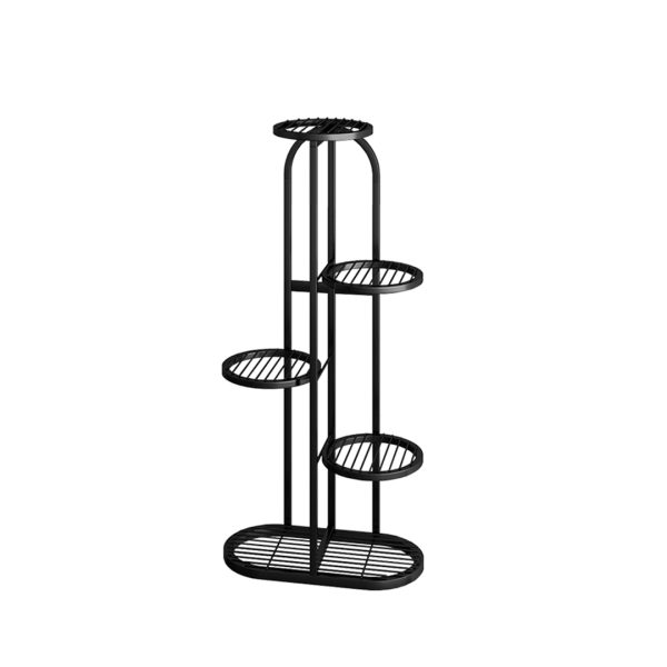 Round Metal Plant Rack Flowerpot Storage Display Stand Holder Home Garden Decor