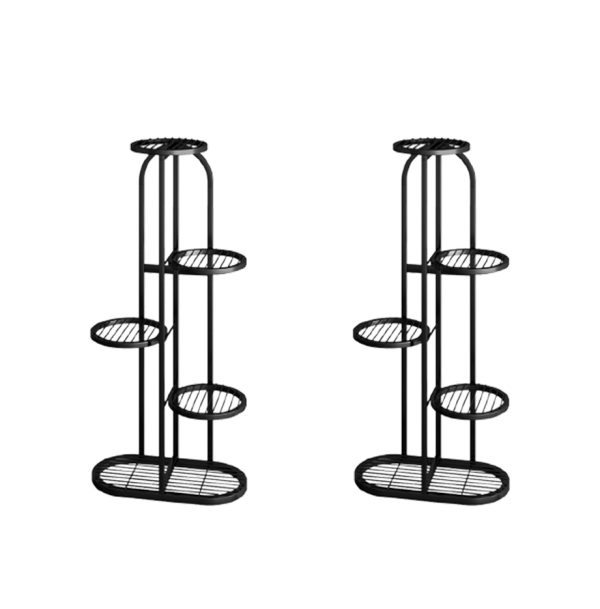 Round Metal Plant Rack Flowerpot Storage Display Stand Holder Home Garden Decor
