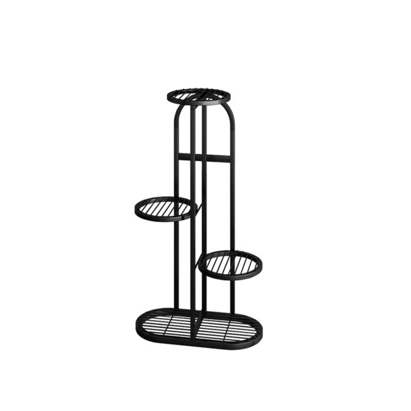 Round Metal Plant Rack Flowerpot Storage Display Stand Holder Home Garden Decor