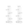 Round Metal Plant Rack Flowerpot Storage Display Stand Holder Home Garden Decor