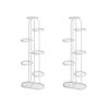 Round Metal Plant Rack Flowerpot Storage Display Stand Holder Home Garden Decor