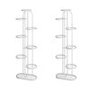 Round Metal Plant Rack Flowerpot Storage Display Stand Holder Home Garden Decor