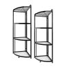 Steel Triangular  Corner Stand Multi-Functional Shelves Portable Storage Organizer