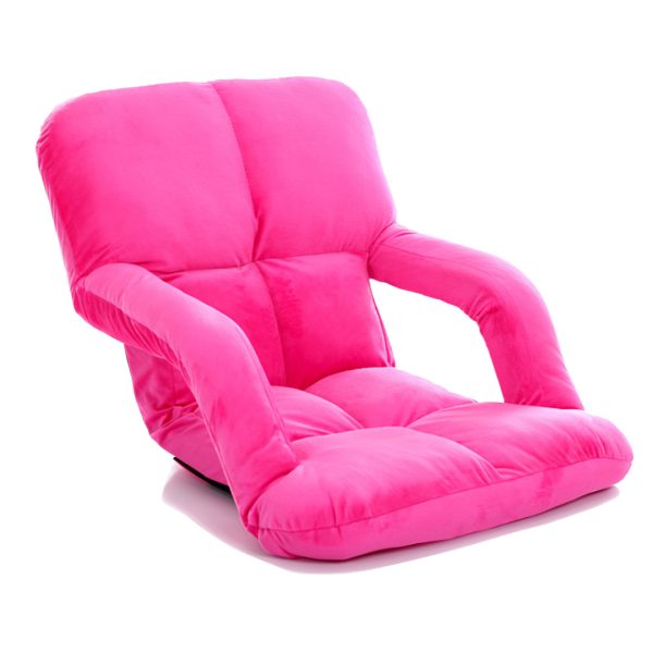 Foldable Lounge Cushion Adjustable Floor Lazy Recliner Chair with Armrest
