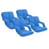 Foldable Lounge Cushion Adjustable Floor Lazy Recliner Chair with Armrest