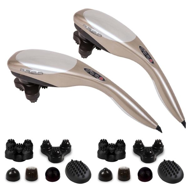 Hand Held Full Body Massager with 6 attachments Back Pain Therapy