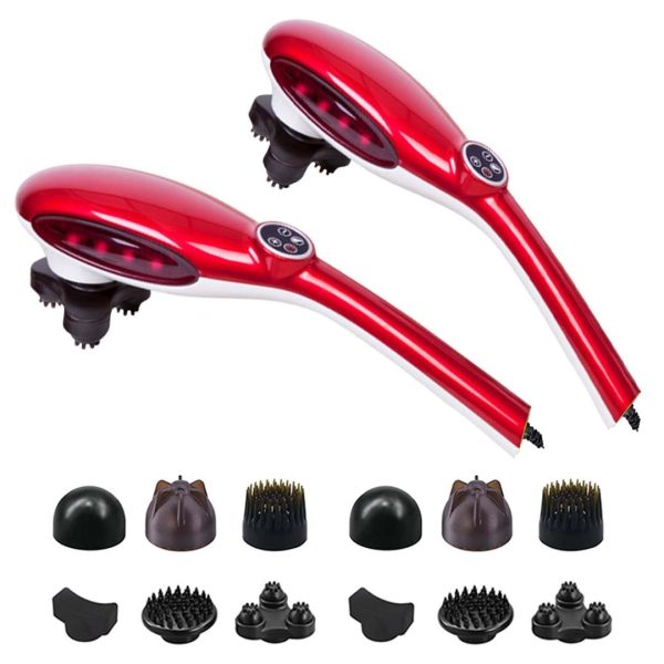 6 Heads Portable Handheld Massager Soothing Stimulate Blood Flow Shoulder