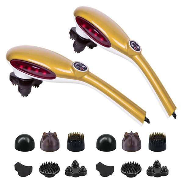 6 Heads Portable Handheld Massager Soothing Stimulate Blood Flow Shoulder