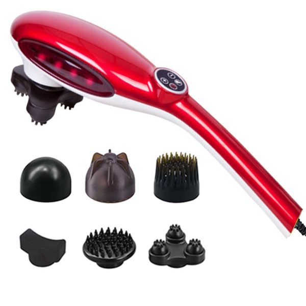 6 Heads Portable Handheld Massager Soothing Stimulate Blood Flow Shoulder