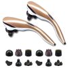 6 Heads Portable Handheld Massager Soothing Stimulate Blood Flow Shoulder Gold