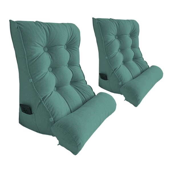 Triangular Wedge Lumbar Pillow Headboard Backrest Sofa Bed Cushion Home Decor