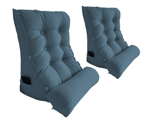 Triangular Wedge Lumbar Pillow Headboard Backrest Sofa Bed Cushion Home Decor