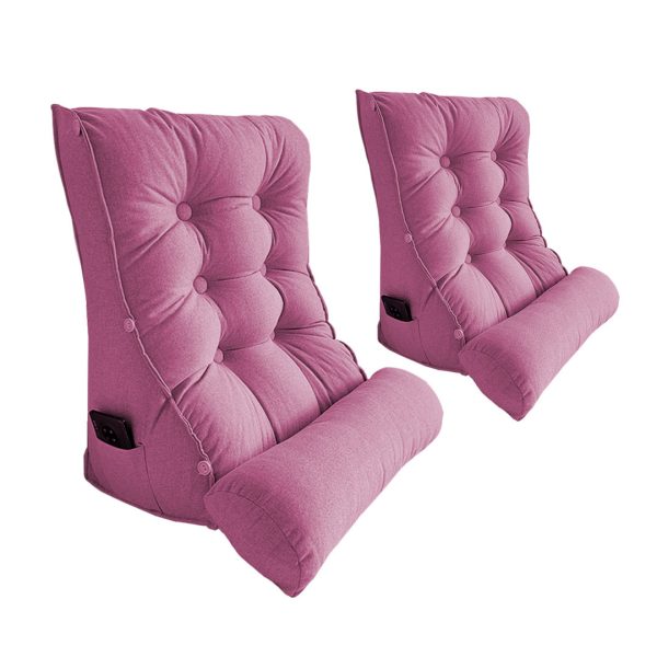 Triangular Wedge Lumbar Pillow Headboard Backrest Sofa Bed Cushion Home Decor