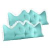 Princess Bed Pillow Headboard Backrest Bedside Tatami Sofa Cushion with Ruffle Lace Home Decor
