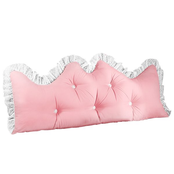 Princess Bed Pillow Headboard Backrest Bedside Tatami Sofa Cushion with Ruffle Lace Home Decor