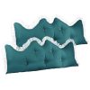 Princess Bed Pillow Headboard Backrest Bedside Tatami Sofa Cushion with Ruffle Lace Home Decor