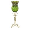 85cm Glass Floor Vase with Tall Metal Flower Stand