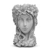 Resin Creative Goddess Head Statue Planter Bonsai Flower Succulent Pot Decor