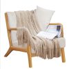 Diamond Pattern Knitted Throw Blanket Warm Cozy Woven Cover Couch Bed Sofa Home Decor with Tassels