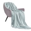 Acrylic Knitted Throw Blanket Solid Fringed Warm Cozy Woven Cover Couch Bed Sofa Home Decor