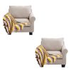 Zigzag Striped Throw Blanket Acrylic Wave Knitted Fringed Woven Cover Couch Bed Sofa Home Decor