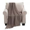 Textured Knitted Throw Blanket Warm Cozy Woven Cover Couch Bed Sofa Home Decor with Tassels