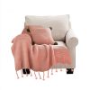 Tassel Fringe Knitting Blanket Warm Cozy Woven Cover Couch Bed Sofa Home Decor