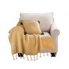 Tassel Fringe Knitting Blanket Warm Cozy Woven Cover Couch Bed Sofa Home Decor