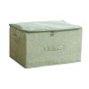 Portable Double Zipper Storage Box Moisture Proof Clothes Basket Foldable Home Organiser