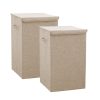 Collapsible Laundry Hamper Storage Box Foldable Canvas Basket Home Organiser Decor