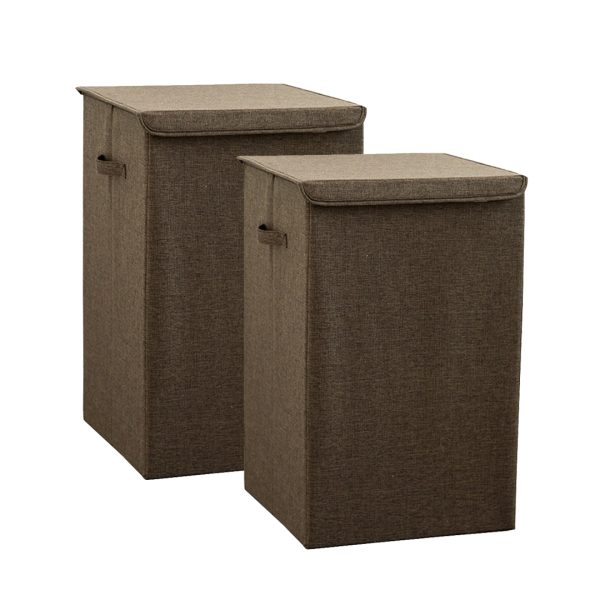Collapsible Laundry Hamper Storage Box Foldable Canvas Basket Home Organiser Decor