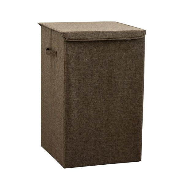 Collapsible Laundry Hamper Storage Box Foldable Canvas Basket Home Organiser Decor