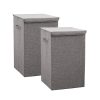 Collapsible Laundry Hamper Storage Box Foldable Canvas Basket Home Organiser Decor