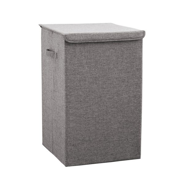 Collapsible Laundry Hamper Storage Box Foldable Canvas Basket Home Organiser Decor