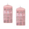 Double Sided Hanging Storage Bag Underwear Bra Socks Mesh Pocket Hanger Home Organiser