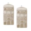 Double Sided Hanging Storage Bag Underwear Bra Socks Mesh Pocket Hanger Home Organiser