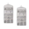 Double Sided Hanging Storage Bag Underwear Bra Socks Mesh Pocket Hanger Home Organiser