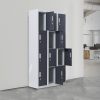 12-Door Locker for Office Gym Shed School Home Storage